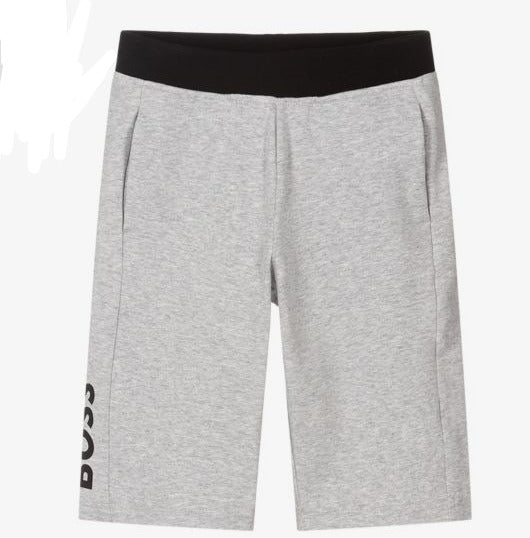 Hugo Boss Boys Sweat Shorts_ Grey J28095B - A32 - NorthBoys