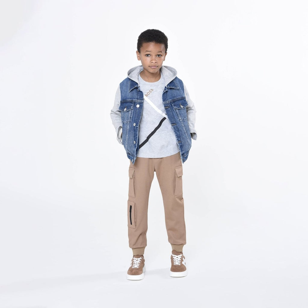 Hugo Boss Boys T-Shirt _ Grey J25O62 - A32 - NorthBoys