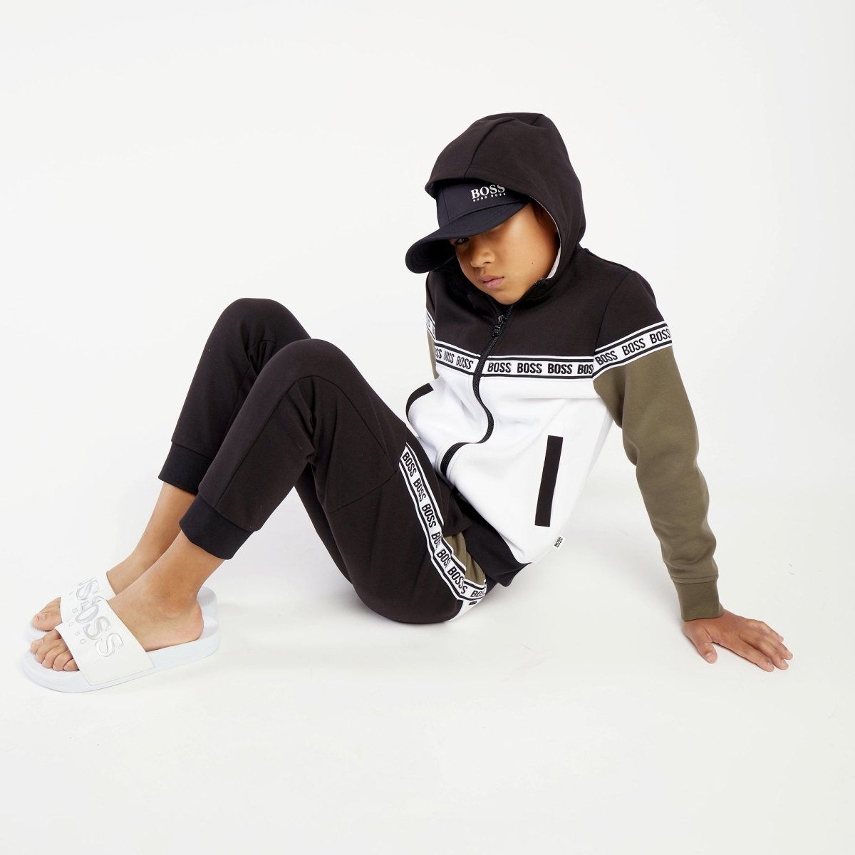 Hugo Boss Boys Zip Up Hoodie Sweatshirt - NorthBoys