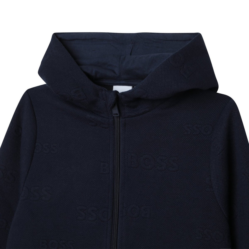 Hugo Boss Boys Zip - Up Hoodie _Navy J25M76 - 849 - NorthBoys