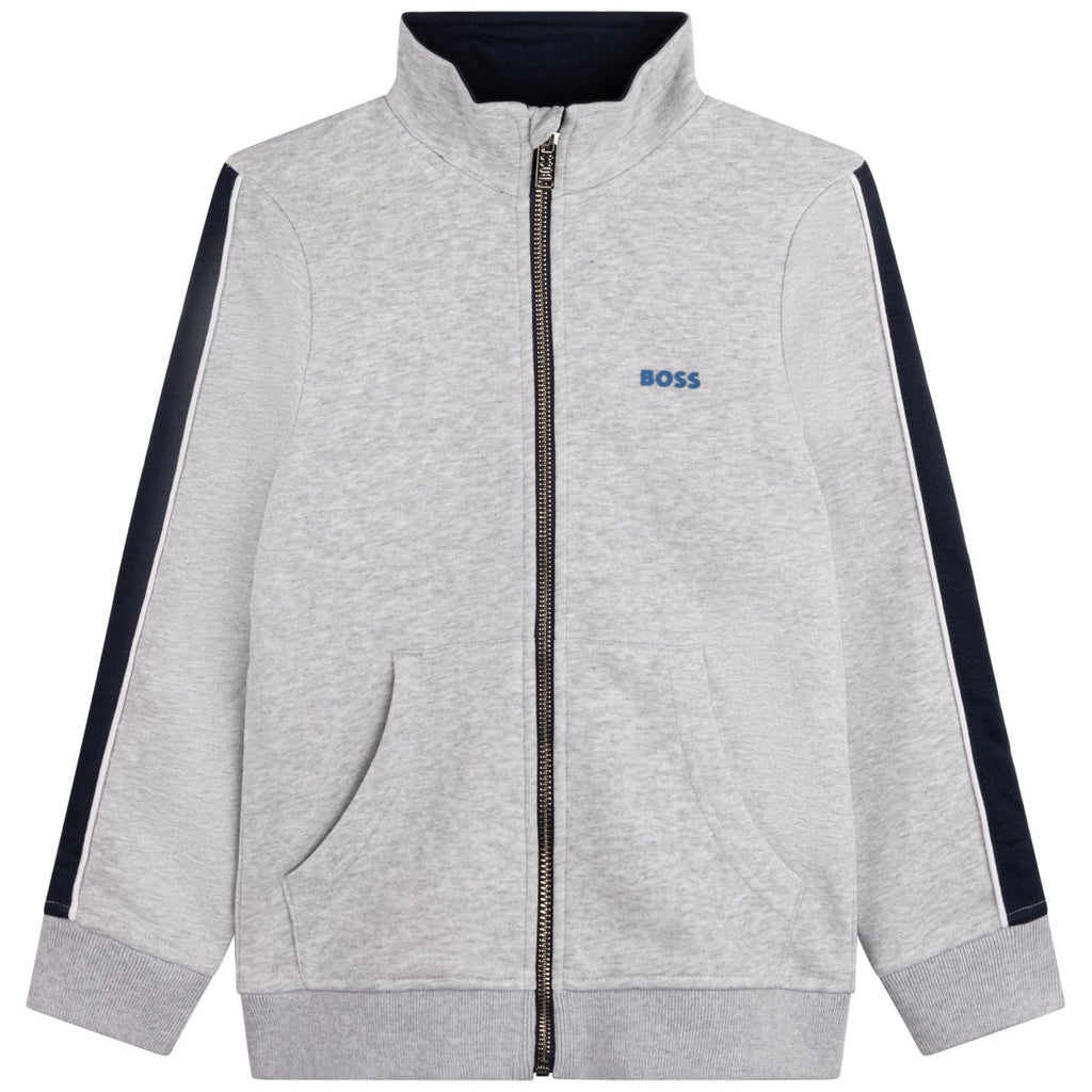 Hugo Boss Boys Zip - Up Track Cardigan _ Grey J25N78 - A32 - NorthBoys
