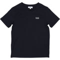 Hugo Boss Boys basic V - neck T-shirt in stretch cotton with embroidered logo J25Z04 - NorthBoys