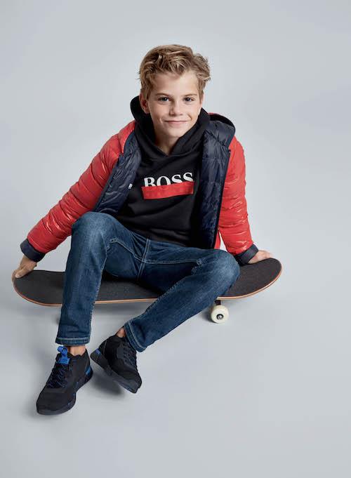 Hugo Boss Boys hoodie with logo print J25G65 - NorthBoys