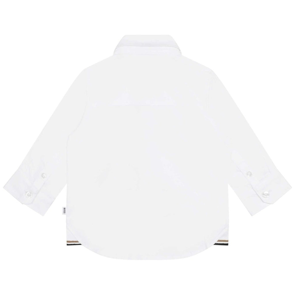 Hugo Boss Toddler Dress Long Sleeve Shirt_White J05983 - 10P - NorthBoys