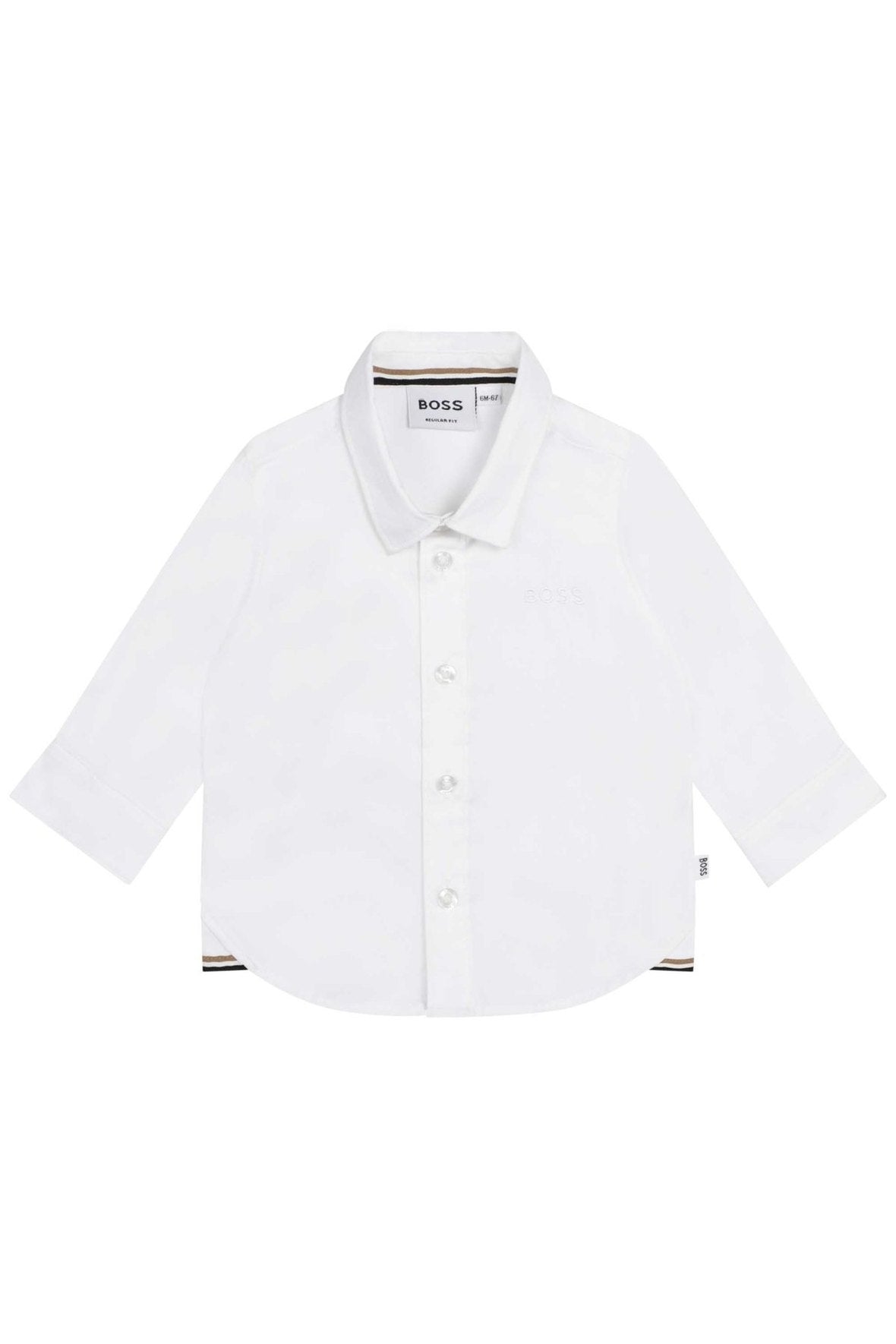 Hugo Boss Toddler Dress Long Sleeve Shirt_White J05983 - 10P - NorthBoys