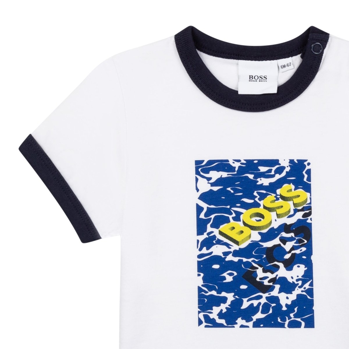 Hugo Boss Toddler T-Shirt w/ Illustration_ White J05913 - 10B - NorthBoys