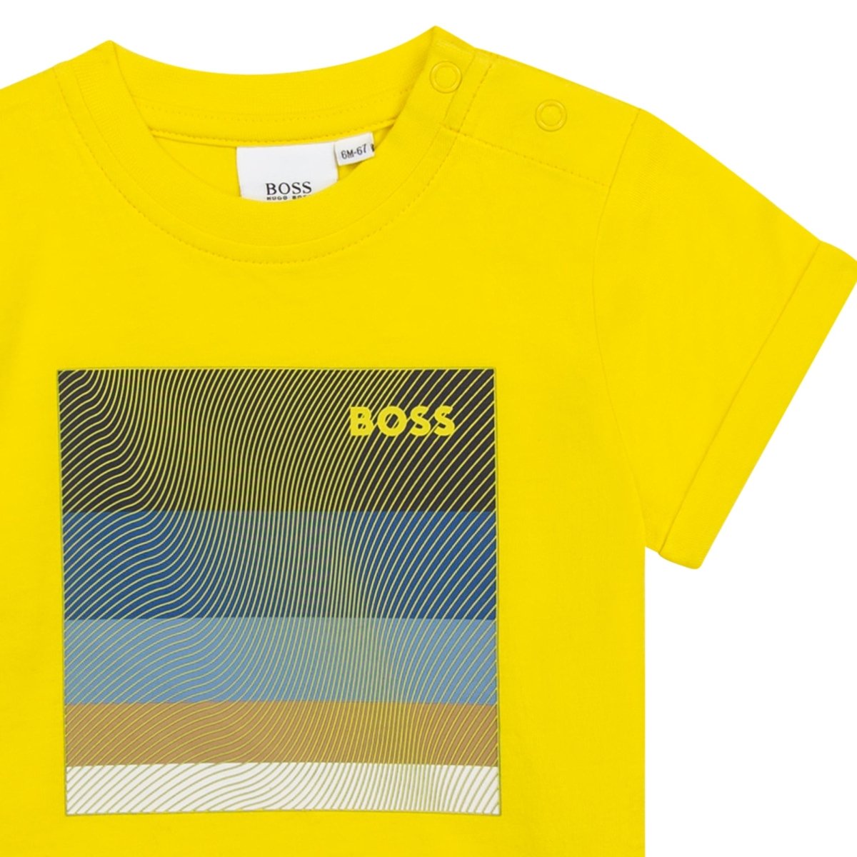 Hugo Boss Toddler T-Shirt w/ Illustration_ Yellow J05912 - 535 - NorthBoys