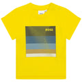 Hugo Boss Toddler T-Shirt w/ Illustration_ Yellow J05912 - 535 - NorthBoys