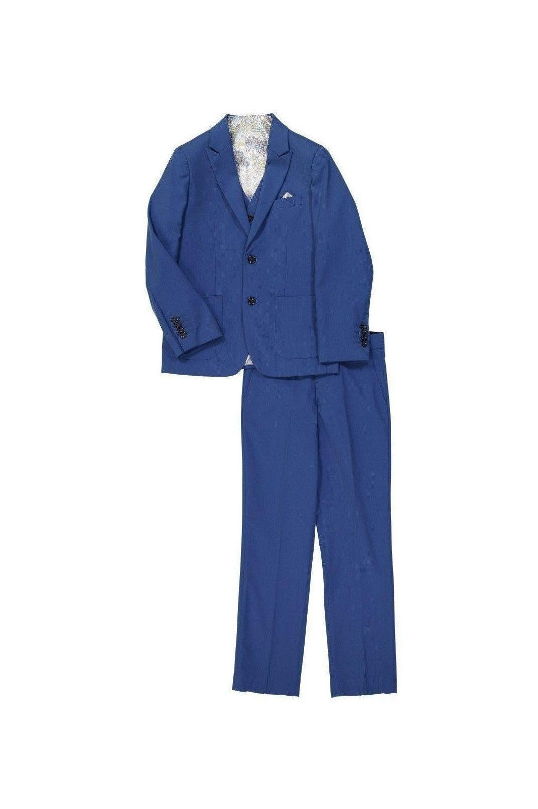 Isaac Mizrahi Boys 3 Piece Slim Cobalt Blue Suit_ ST2353-NorthBoys