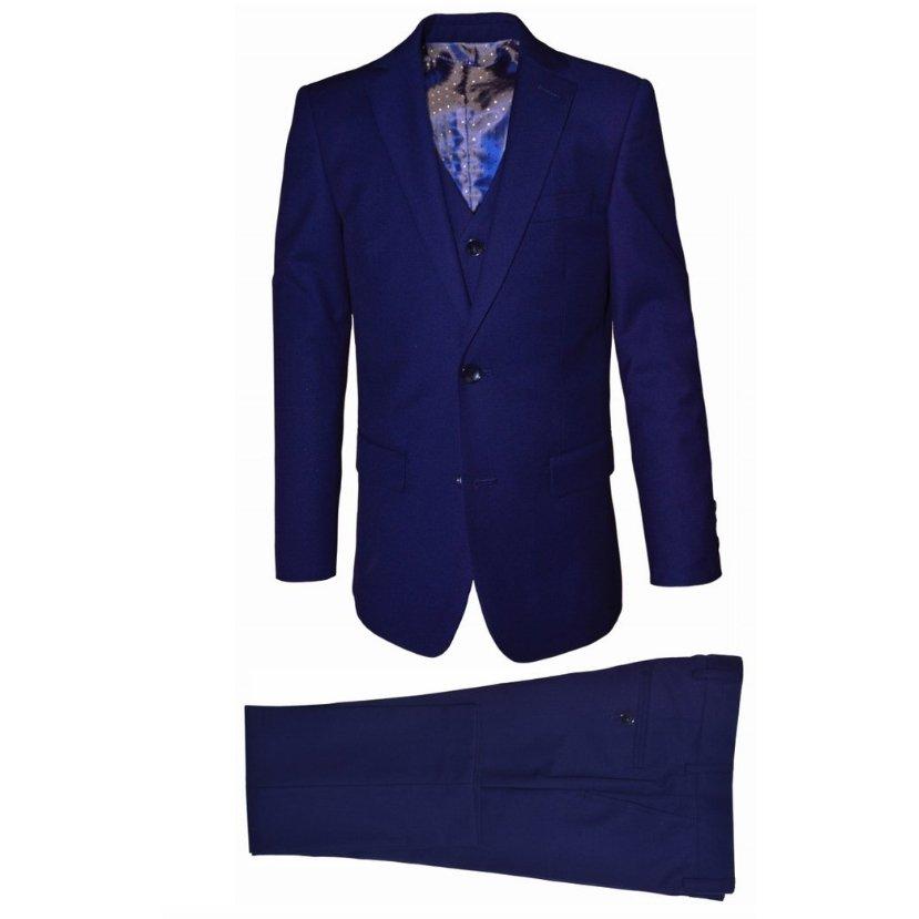 Isaac Mizrahi Boys Slim 3 Piece Suit Micro Gingham 172 ST2069-NorthBoys