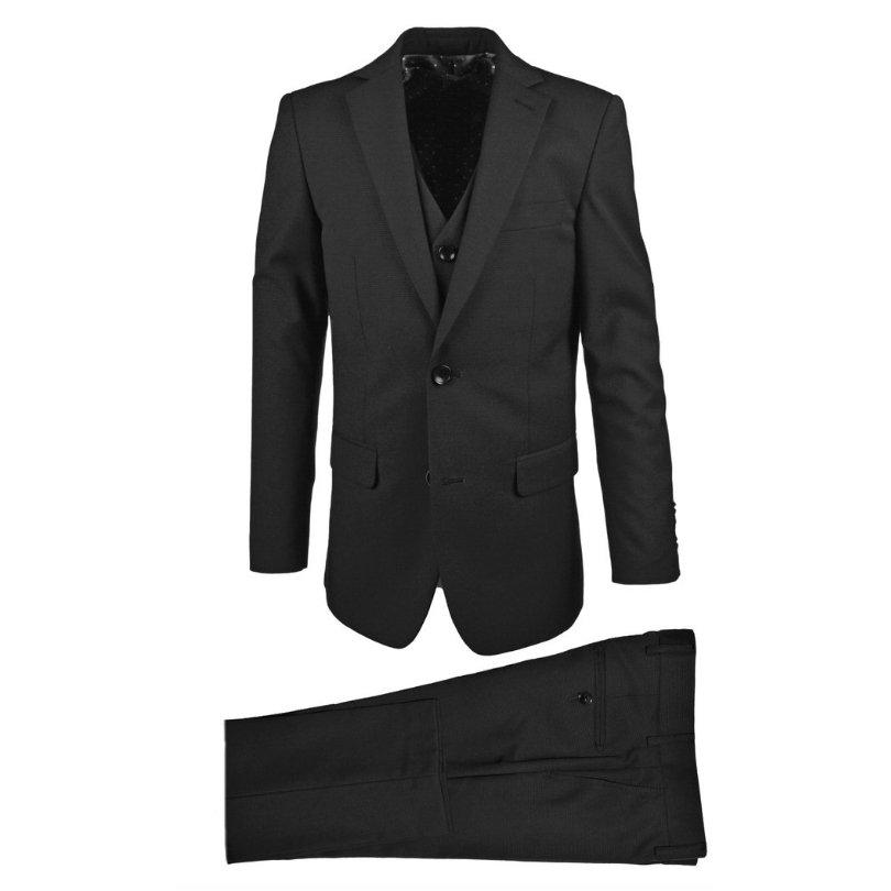 Isaac Mizrahi Boys Slim 3 Piece Suit Micro Gingham 172 ST2069-NorthBoys