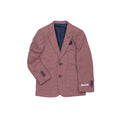 Isaac Mizrahi Boys Slim Fit Maroon Tweed Blazer BL8278 - NorthBoys