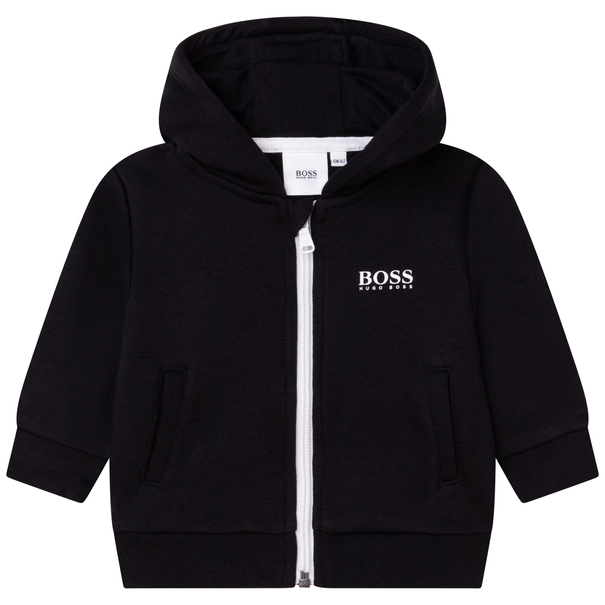 Hugo boss hooded jumper hotsell