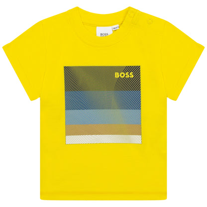 Hugo Boss Toddler T-Shirt w/ Illustration_ Yellow J05912-535