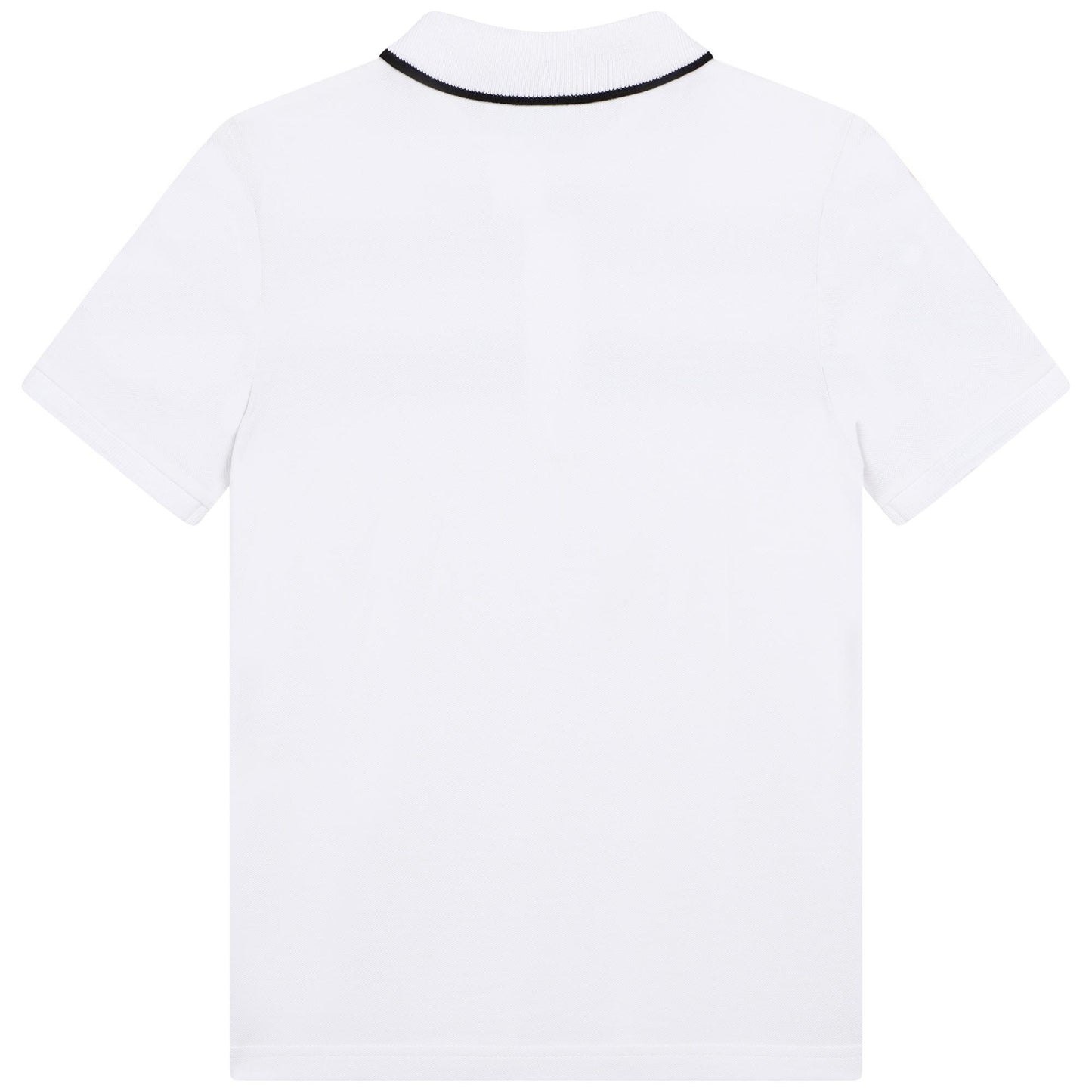 Hugo Boss Boys Short Sleeve Striped Polo Shirt _White J25O26-10P