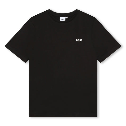Hugo Boss Boys Black Basic T-Shirt w/Logo _ J25P23-09B