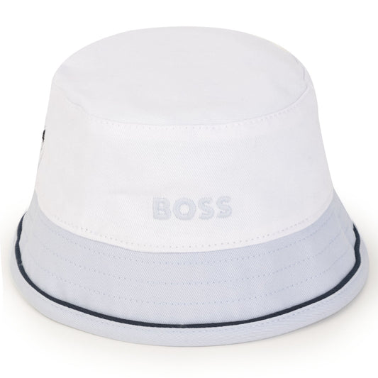 Hugo Boss Toddler Reversible Hat_ Pale Blue J91126-771