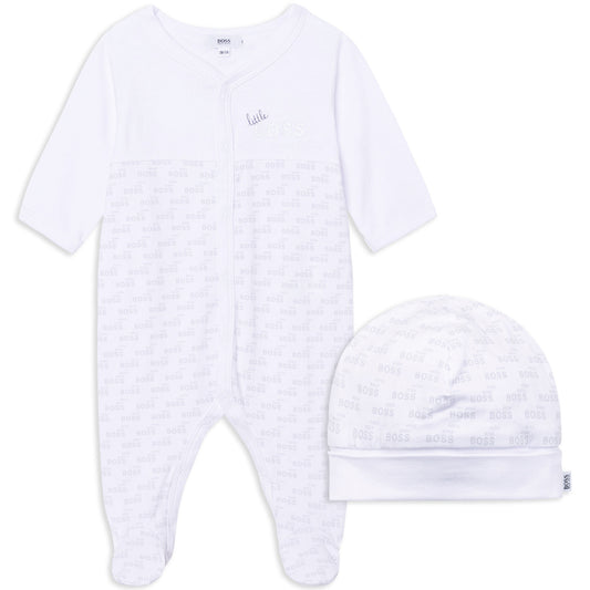 Hugo Boss Baby Pajama and Hat Set J98329