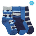 Jefferies Boys Socks Argyle/Stripe Crew 3 PK - NorthBoys