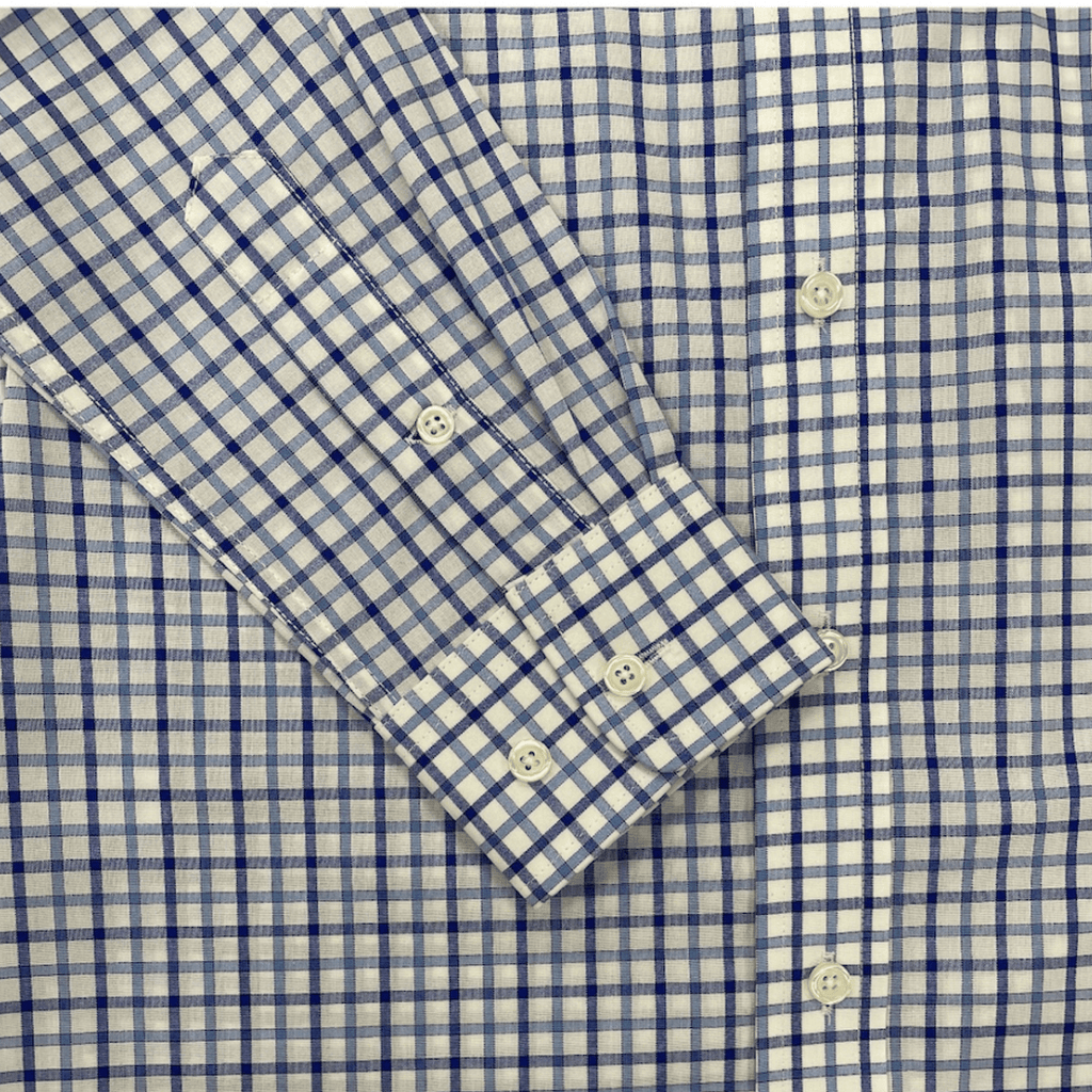 Lauren Ralph Lauren Navy Blue Check Dress Shirt SWA0127 - NorthBoys