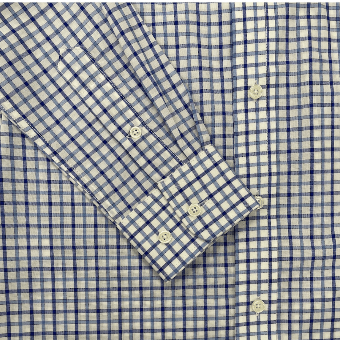 Lauren Ralph Lauren Navy Blue Check Dress Shirt SWA0127 - NorthBoys