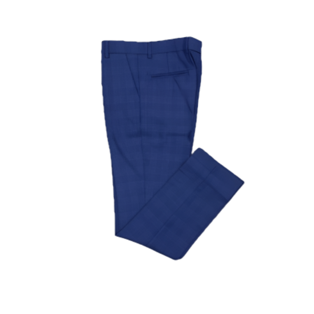 Leo & Zachary Boys Marine Blue Slim Pants LZ - 5819 - NorthBoys