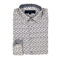Leo & Zachary Boys Navy Print Dress Shirt - NorthBoys