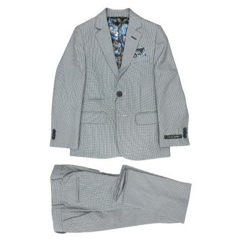 Leo & Zachary Boys Slim Cooled Basket Weave Suit-NorthBoys