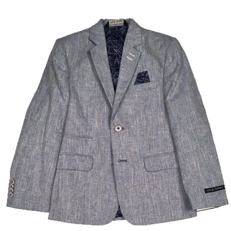 Leo & Zachary Chambray Blue Blazer 876 - NorthBoys