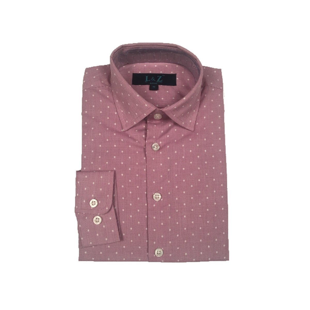 Leo & Zachary Royal Boys Slim Squared Shirt 192 5741 - NorthBoys
