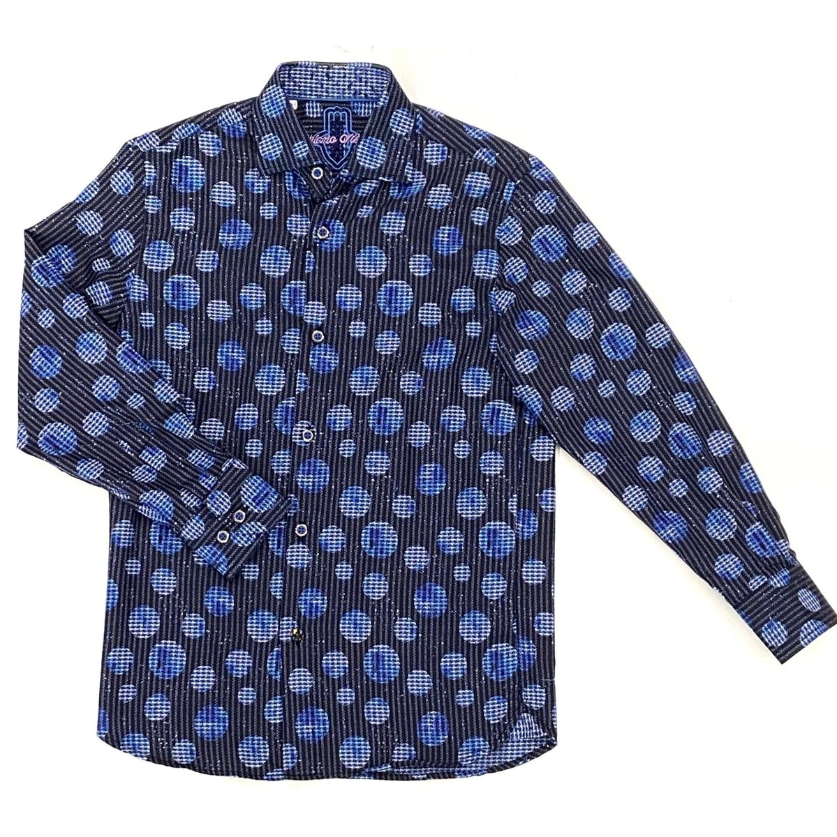 Luchiano Visconti Boys Navy Dress Shirt - NorthBoys