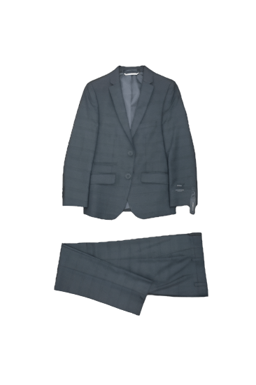 Marc New York Boys Charcoal Plaid Suit-NorthBoys