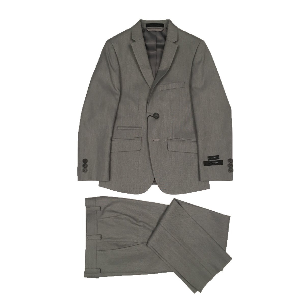 Marc New York Boys Husky Light Grey Sharkskin Suit WH550-NorthBoys