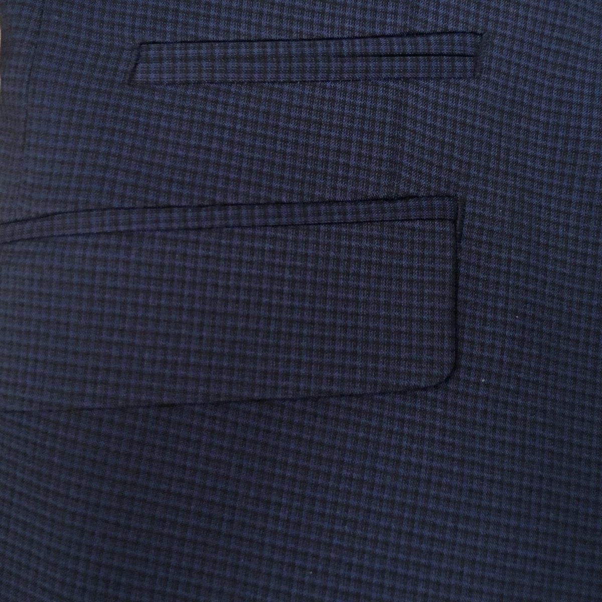 Marc New York Boys Husky Mini Check Navy Suit WH510-NorthBoys