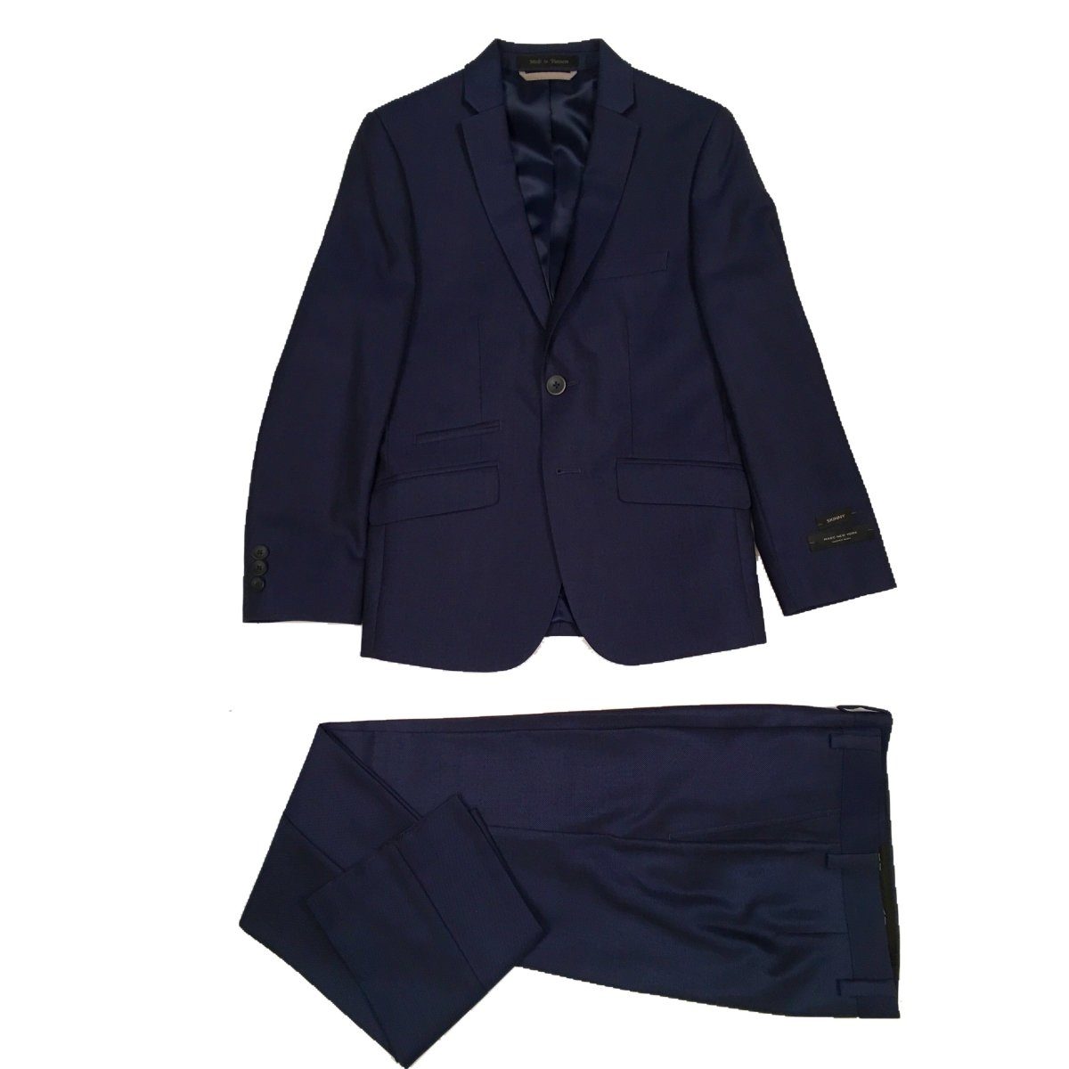 Marc New York Boys Husky Neat Blue Suit WH461-NorthBoys
