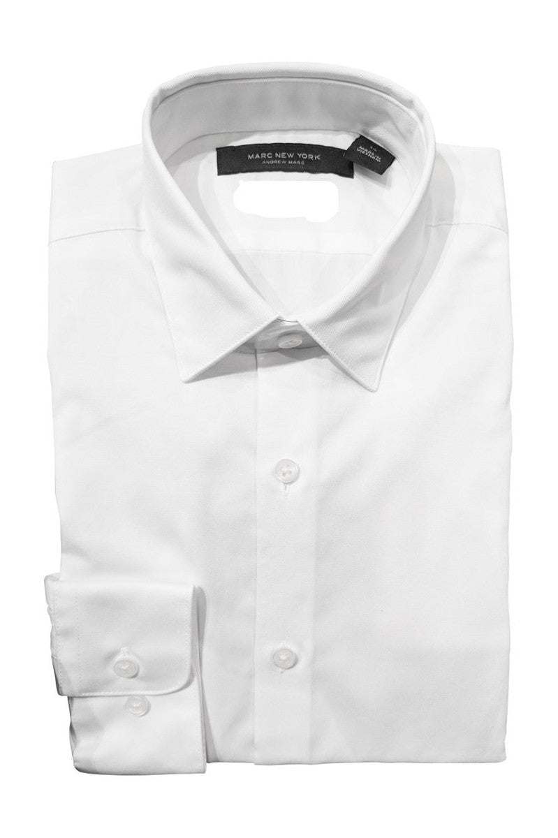 Marc New York Boys Husky White Dress Shirt - NorthBoys