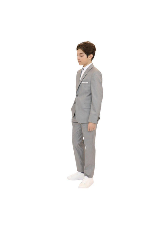 Marc New York Boys Skinny Light Grey Sharkskin Suit-NorthBoys