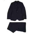 Marc New York Boys Skinny Mini Check Blue Suit W0510-NorthBoys