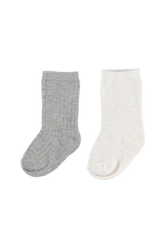 Mayoral Baby 2pc Dressy Socks Set _Grey 9536 - 56 - NorthBoys