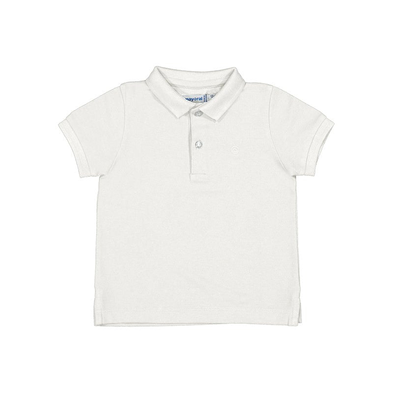 Mayoral Baby Basic Short Sleeve Polo _White 102 - 45 - NorthBoys