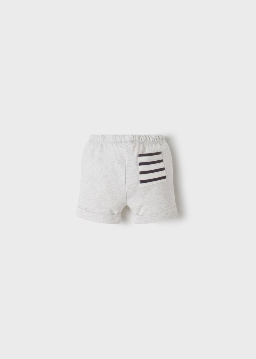 Mayoral Baby Bermuda Knit Shorts w/Tiger_ Heather Grey 1229 - 73 - NorthBoys