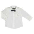 Mayoral Baby Dress Shirt w/Bow Tie_ White 1117 - 95 - NorthBoys