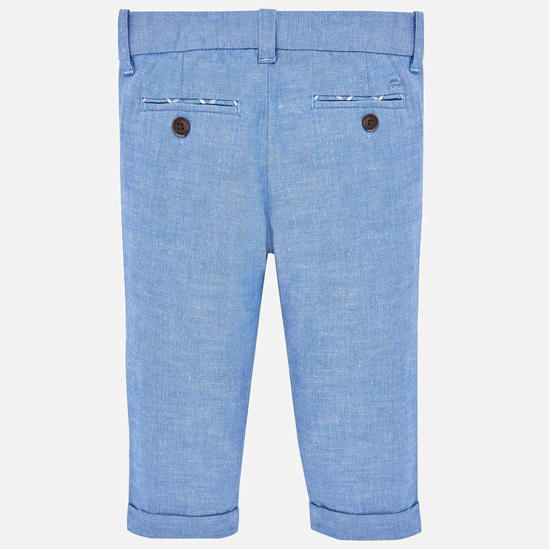 Mayoral Baby Dressy Blue or Navy Linen Pants 1522 - NorthBoys