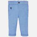 Mayoral Baby Dressy Blue or Navy Linen Pants 1522 - NorthBoys