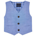 Mayoral Baby Dressy Blue or Navy Linen Vest 1313 - NorthBoys