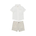 Mayoral Baby Dressy Linen Short Set_ Beige 1295 - 19 - NorthBoys