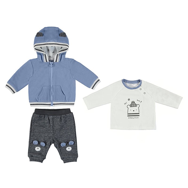 Mayoral Baby Fleece Tracksuit And Shirt 2694-43-NorthBoys