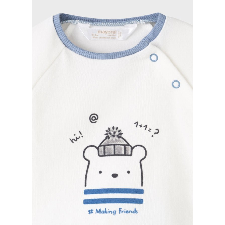 Mayoral Baby Fleece Tracksuit And Shirt 2694-43-NorthBoys