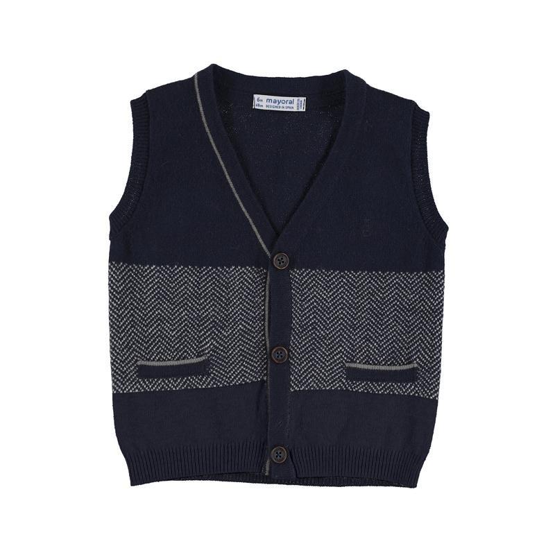 Mayoral Baby Knitted Navy Vest 2.326 - NorthBoys