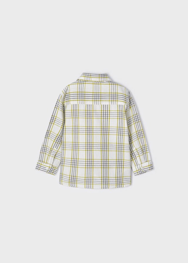 Mayoral Baby L/S Plaid Shirt _Yellow 2161 - 93 - NorthBoys